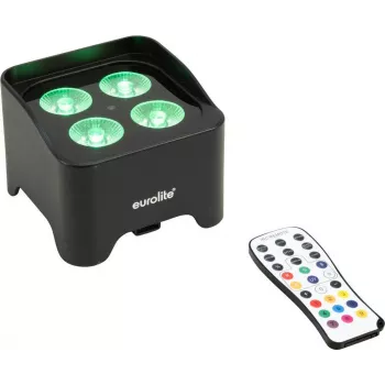 EUROLITE AKKU Mini UP-4 QCL Spot MK2 RGBW Uplight - kabellos, 9h Akku, 4x4W LED