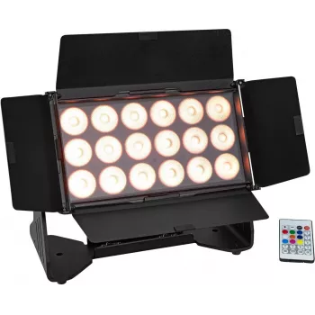 EUROLITE AKKU Multiflood IP 18x10W RGBW Wash CRMX IP65 LED Bühnenfluter
