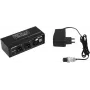 EUROLITE DXT-ME PRO DMX Merger 2x3-Pin XLR In auf 1x3-Pin XLR Out, HTP/LTP/Merge-Modi, 512 Kanäle, Metallgehäuse, 9-12V DC 70064868