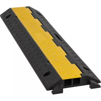 EUROLITE KB-2A Kabelbrücke 2-Kanal 98x24x4,5 cm Schwarz/Gelb Tragfähigkeit 5000 kg