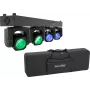 EUROLITE LED TMH Bar B240 Moving-Head Beam Set mit Softbag – 4x 60W RGBW Bühnenbeleuchtung