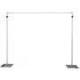 EUROLITE MCS-3148 Mobiler Vorhangständer, Teleskop-Aluminium, 2,5-4,8m Breite, 2,1-3,0m Höhe, 20kg Traglast
