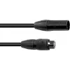 EUROLITE SEC-1 IP65 3-Pin DMX-Kabel 3m Schwarz Wasserdicht