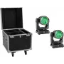 EUROLITE Set 2x LED IP TMH-W285 Hypno Moving-Head Wash IP65 + Flightcase mit Rollen