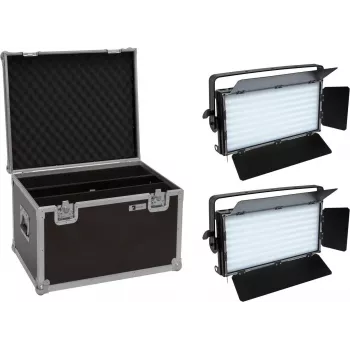 EUROLITE Set 2x LED PLL-480 QCL Panel + Case 20000932