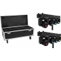 EUROLITE Set 2x LED TMH Bar S120 Moving-Head Spots + Flightcase mit Rollen