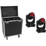 EUROLITE Set 2x LED TMH-S400 CMY Moving Head Beam/Spot/Wash + Case mit Rollen