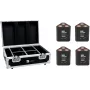 EUROLITE Set 4x AKKU TL-3 QCL RGB+UV Trusslight + Case mit Ladefunktion 20000854