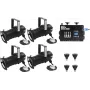 EUROLITE Set 4x PAR-20 Spot sw dim2warm + EDX-4 DMX RDM LED-Dimmerpack (20000695)