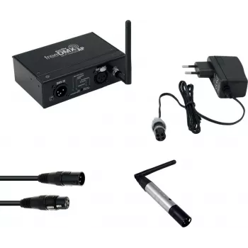 EUROLITE Set freeDMX AP Wi-Fi Interface + QuickDMX Wireless Transmitter + DMX Kabel 20000870