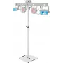 EUROLITE Set LED KLS Laser Bar FX Lichtset Weiß + BPS-2 Lautsprecherständer Weiß 20000920