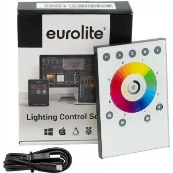 EUROLITE TOUCH-512 Standalone Player Weiß DMX Controller 512 Kanäle Wandmontage