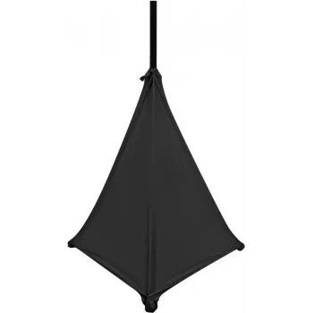 EUROLITE Stativ-Scrim Schwarz Dreiseitige Stretch-Stoffabdeckung mit Klettverslüssen und Transporttasche 83312142