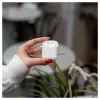 EVELATUS Apple AirPods Case EAC04 White - Silikon-Schutzhülle für AirPods 1. und 2. Generation