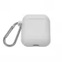 EVELATUS Apple AirPods Case EAC04 White - Silikon-Schutzhülle für AirPods 1. und 2. Generation