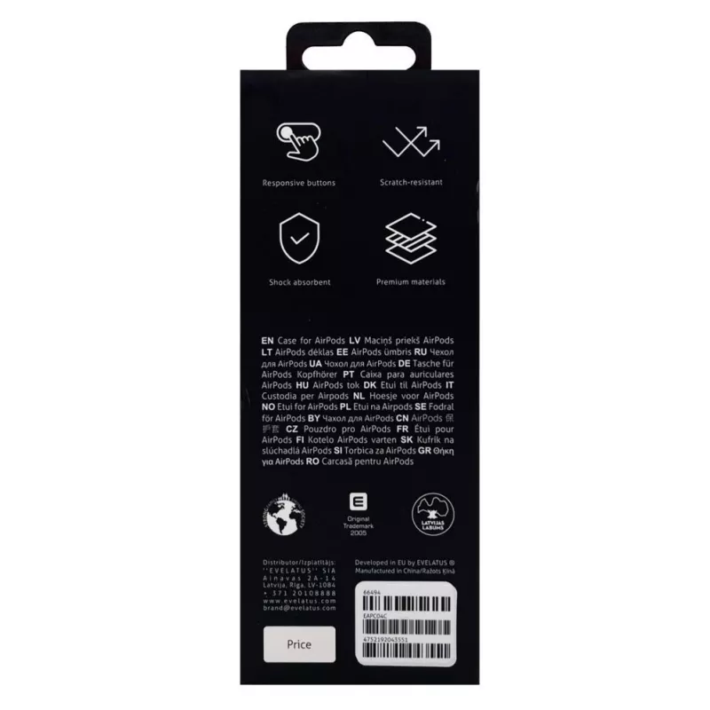 Evelatus Apple AirPods Pro Hülle EAC04 Koralle