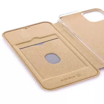 Evelatus Apple iPhone 11 Buchhülle Gold