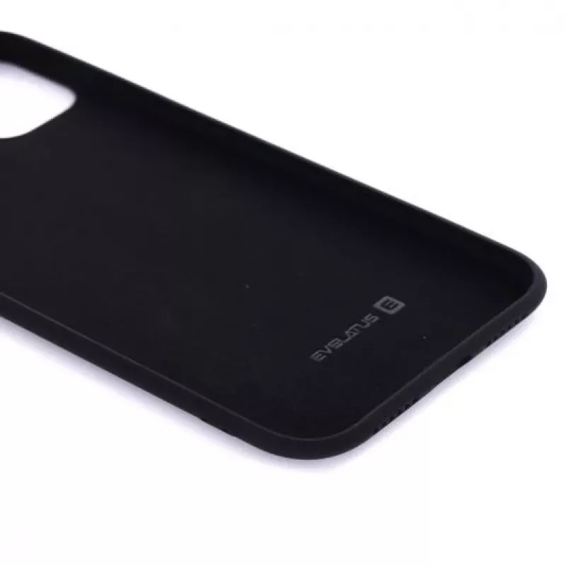 Evelatus Apple iPhone 11 Pro Max Nano Silikon Hülle Soft Touch TPU Schwarz