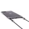 Evelatus Apple iPhone 11 Pro Silikon Transparent mit Halsband TPU-Band Space Grau