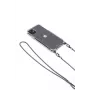 Evelatus Apple iPhone 11 Pro Silikon Transparent mit Halsband TPU-Band Space Grau
