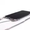 Evelatus Apple iPhone 11 Silikon Transparent mit Halsband TPU Band Silber