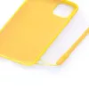 Evelatus Apple iPhone 11 Soft Touch Silikonhülle mit Trageriemen Gelb