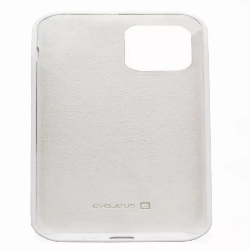 Evelatus Apple iPhone 12/12 Pro Premium Soft Touch Silikonhülle Weiß
