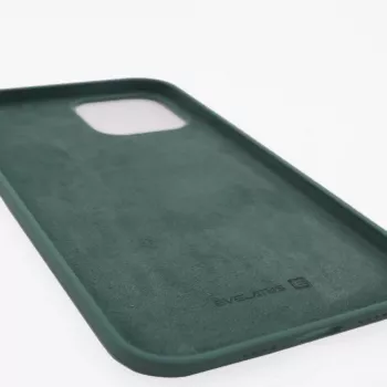 Evelatus Apple iPhone 12 Pro Max Premium Soft Touch Silikonhülle Tannengrün