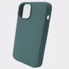 Evelatus Apple iPhone 12 Pro Max Premium Soft Touch Silikonhülle Tannengrün