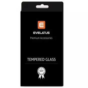 Evelatus Apple iPhone 13 / 13 Pro 0,33 mm flaches klares Panzerglas-Display-Schutzglas mit Japan-Kleber & Antistatik-Beschichtung
