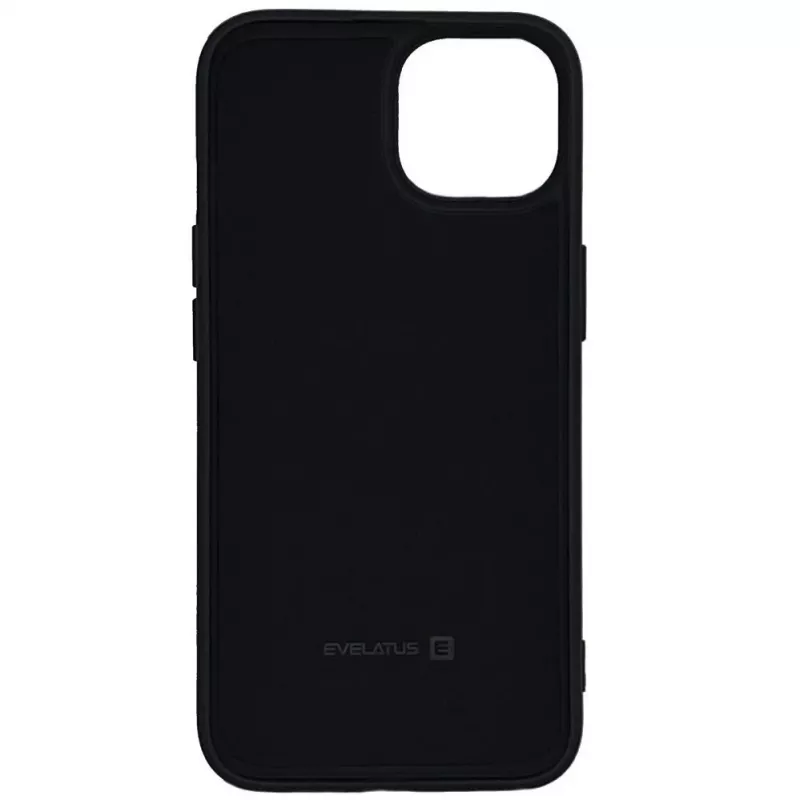 Evelatus Apple iPhone 14 6.1 inch Nano Silikon Case Soft Touch TPU Schwarz
