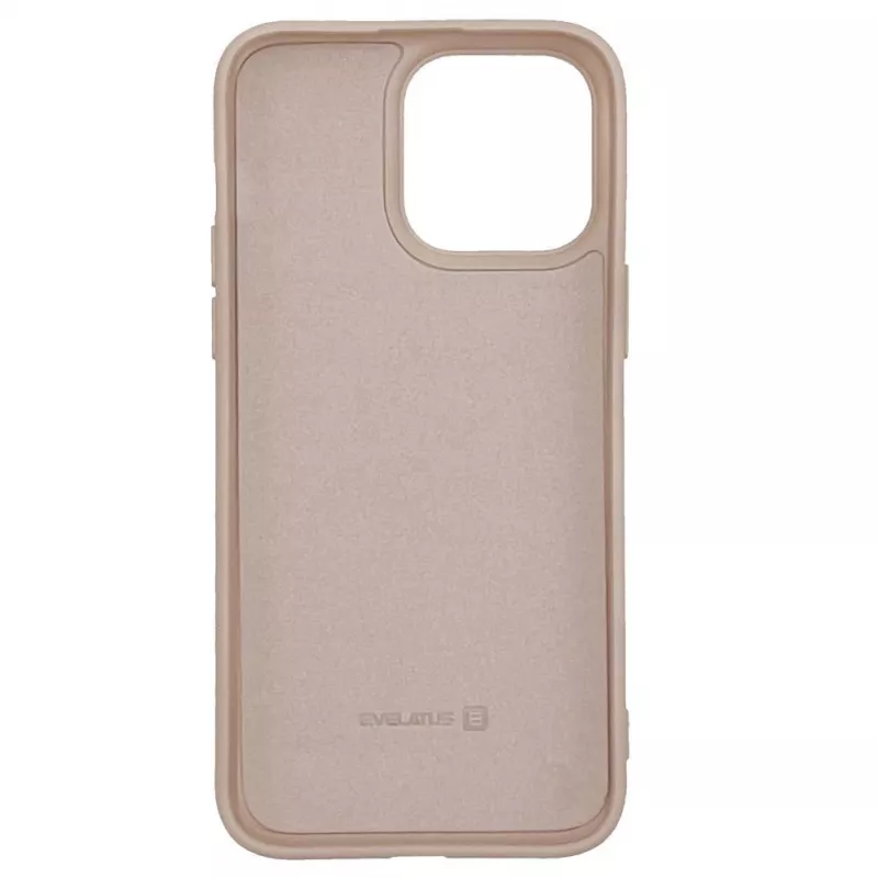 Evelatus Apple iPhone 14 Pro Max 6.7 Zoll Nano Silikon Hülle Soft Touch TPU Beige