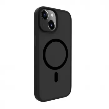 Evelatus Apple iPhone 15 Hybrid-Hülle mit MagSafe PC+TPU Schwarz