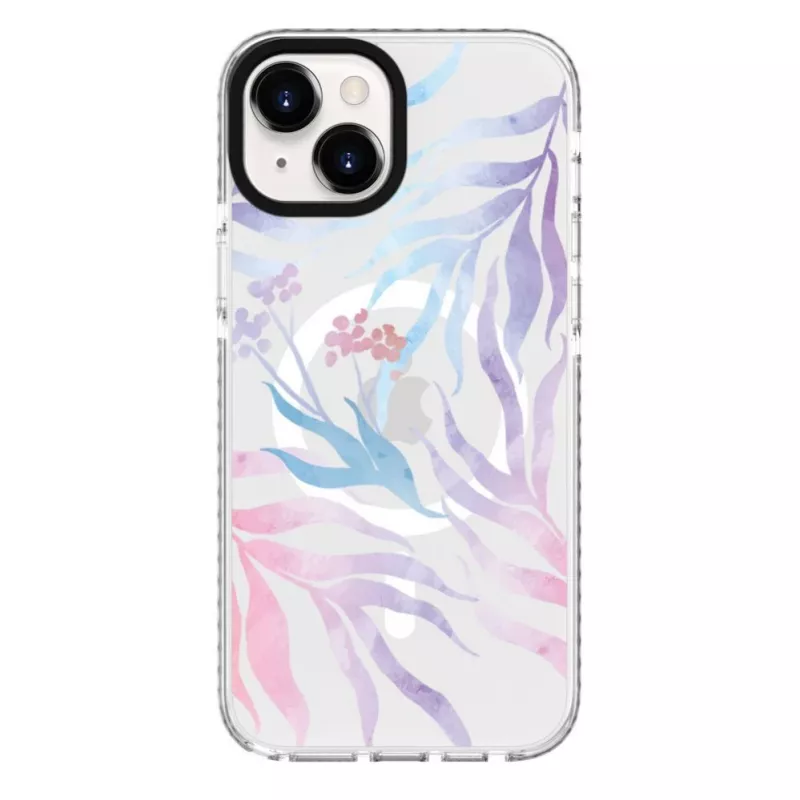 Evelatus Apple iPhone 15 PC+TPU Hülle mit MagSafe - Blumenmuster
