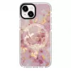 Evelatus Apple iPhone 15 PC+TPU Hülle mit MagSafe – Marmor Rosa
