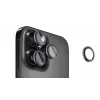Evelatus Apple iPhone 16 Pro / 16 Pro Max Kamera-Linsenschutz Armor Black Titanium