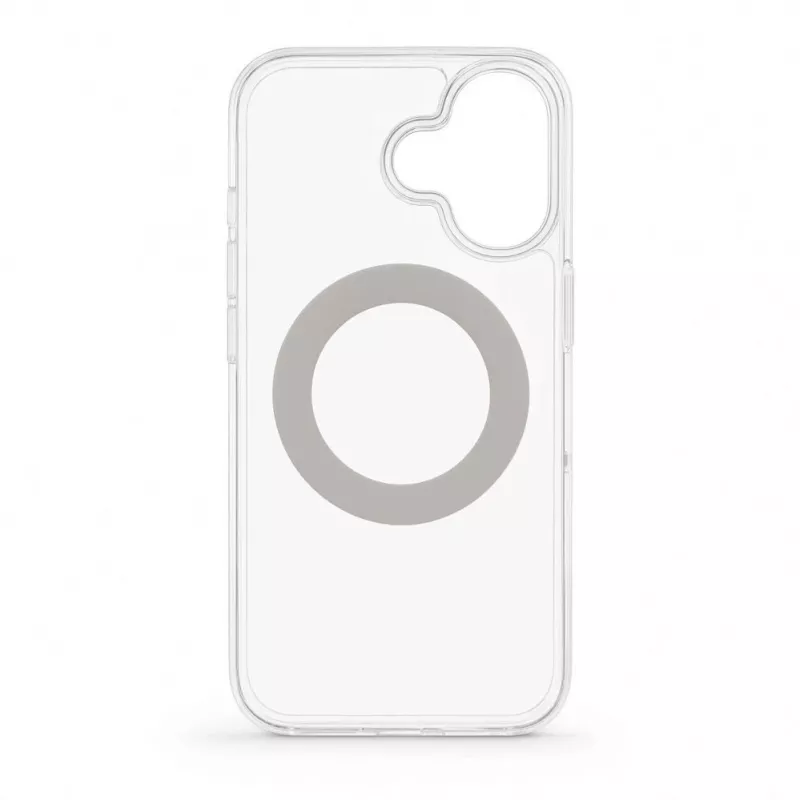 Evelatus Apple iPhone 17 Hybrid-Hülle mit MagSafe PC+TPU 360 Metallständer Transparent