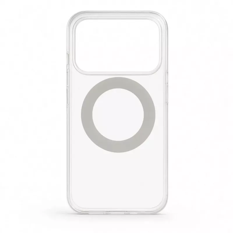 Evelatus Apple iPhone 17 Pro Hybrid-Hülle mit MagSafe PC+TPU 360° Metallständer Transparent