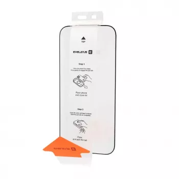 Evelatus Apple iPhone 18 Pro Max Flip Glass Magic Easy Install Displayschutzfolie - Schwarz (Bulk)