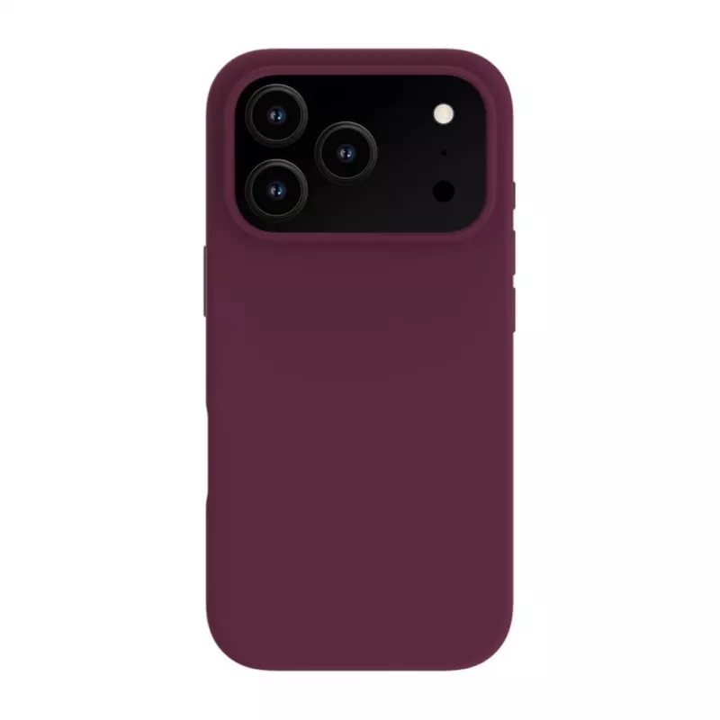 Evelatus Apple iPhone 18 Pro Max Premium MagSafe Soft Touch Silikonhülle Burgunderrot
