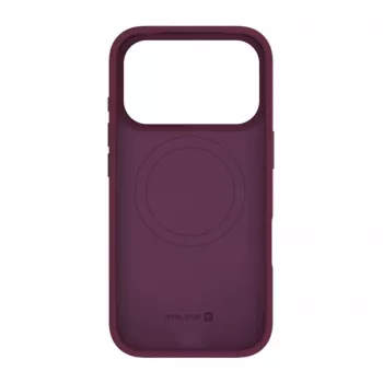 Evelatus Apple iPhone 18 Pro Premium MagSafe Soft Touch Silikonhülle Burgund
