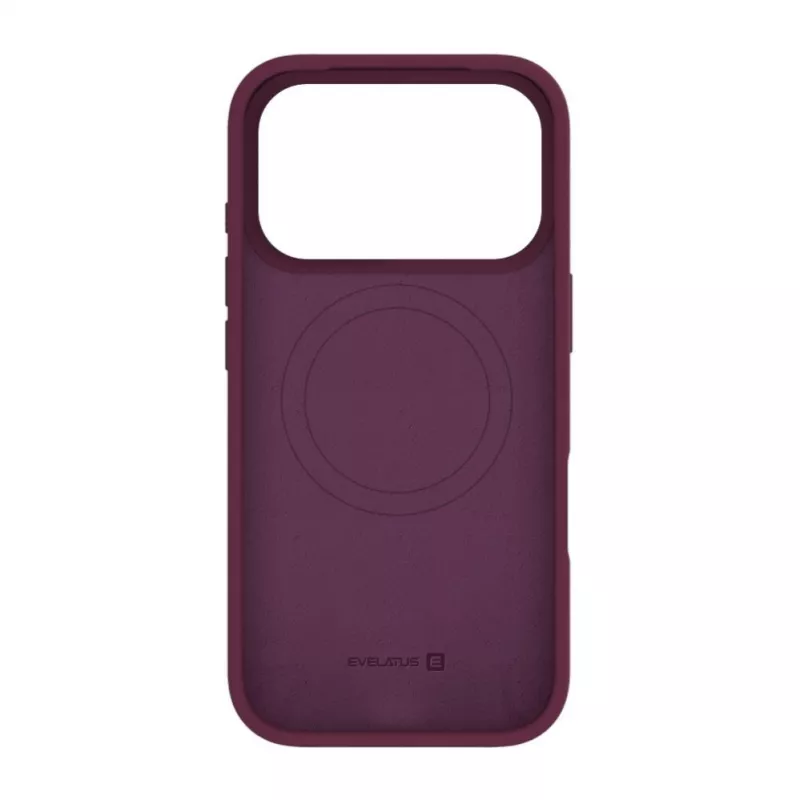 Evelatus Apple iPhone 18 Pro Premium MagSafe Soft Touch Silikonhülle Burgund