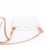Evelatus Apple iPhone 6/6S Silikon Transparente Hülle mit Gold TPU Halsband