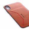 Evelatus Apple iPhone X Nobel Braun Folio-Brieftaschen-Hülle