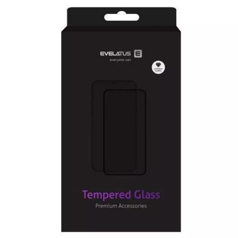Evelatus Apple iPhone X/XS/11 Pro 5.8 Zoll 0,33 mm Flaches Klares Displayschutzglas aus gehärtetem Glas mit Japan-Kleber und Antistatik-Beschichtung