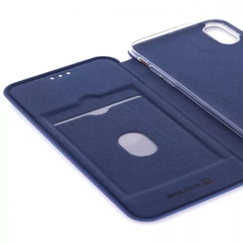 Evelatus Apple iPhone XR Buchhülle Dunkelblau