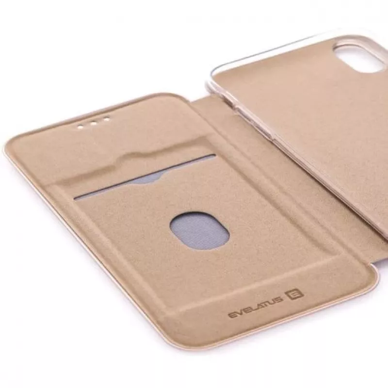 Evelatus Apple iPhone XR Buchhülle Gold