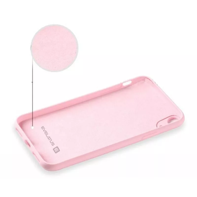 Evelatus Apple iPhone XR Nano Silicone Case Soft Touch TPU Hellrosa