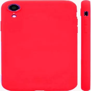 Evelatus Apple iPhone XR Nano Silikon Hülle Soft Touch TPU Rot