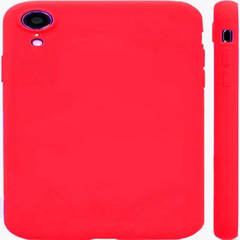Evelatus Apple iPhone XR Nano Silikon Hülle Soft Touch TPU Rot